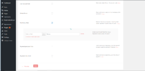 WordPress form field values rules