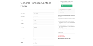 WordPress Registration Page Template general