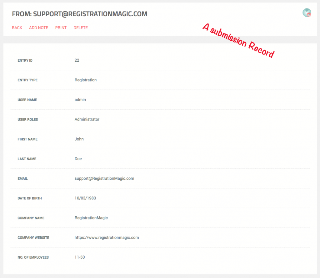 Export WordPress Registration Forms Data - 7