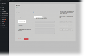 Registration Form Limit By Submission