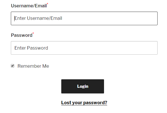 WordPress Login and Registration fronteed with email