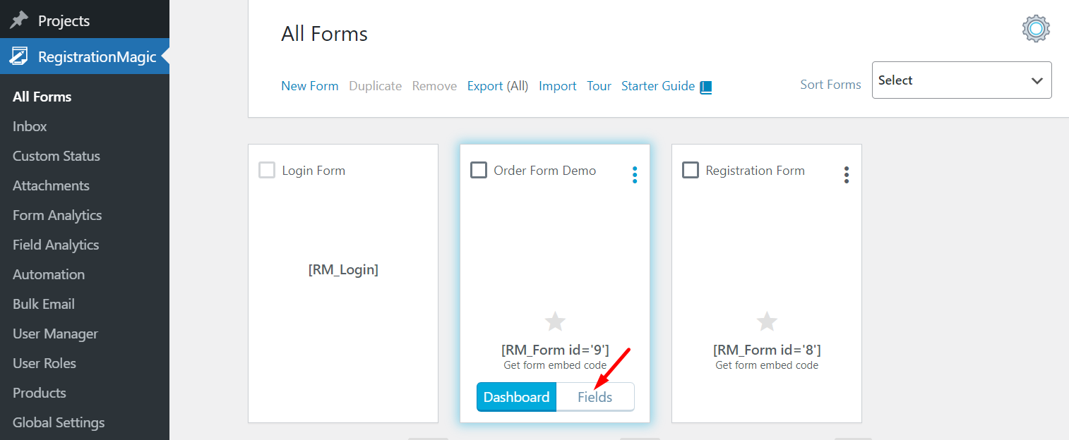 Order Forms