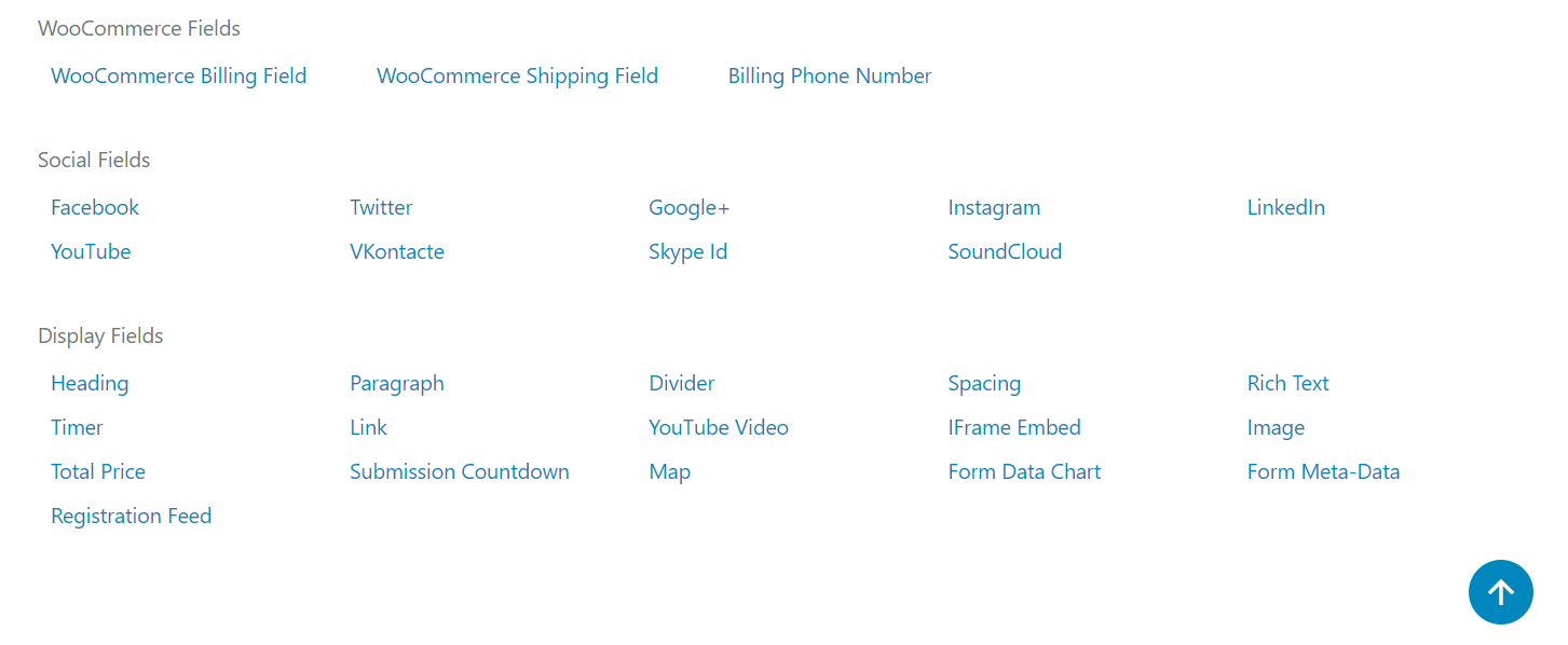 56 Field Types package